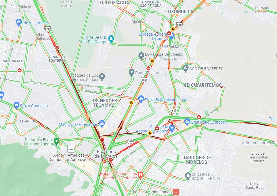 monitoreojrg's tweet photo. Buen día. Se tendrá información del tramo Circuito Exterior Mexiquense con dirección a Caseta Tultepec,(19.6260483 -99.047135) se presenta trafico detenido. @Circuito_mx https://t.co/numIdtX3sc