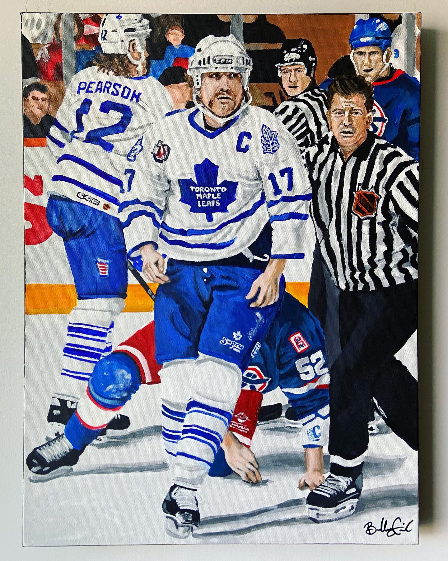 Wendel Clark Toronto Maple Leafs Poster, Canvas, Hockey print, Sport wall  art