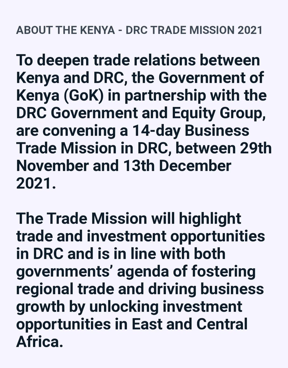 ConvetteGroup's tweet photo. @KeEquityBank is bringing a delegation to #CongoDRC from #29thNov to #13thDec 2021. We pick up the vibe with #RumbaInCongo from #16thDec to #20thDec 2021. #BuildingDRC. #BuildingTourism @ShirleyNDidier @Syombuak @gloiremurhigisi @DBayeye @VisitCongo_ @FabiolaNgongo @Nick_KingYNK https://t.co/IbHsYXbwSz