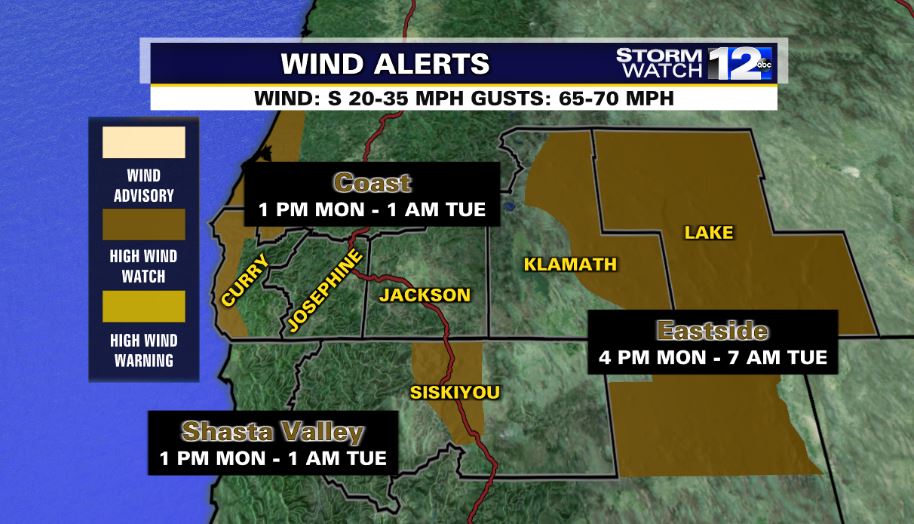 Showers will be in place through the weekend. However, the main forecasting concern resides with a potent storm system arriving Monday evening. This could be the first I-5 snow event of the season in Siskiyou County south of Weed. Strong wind will be observed elsewhere.