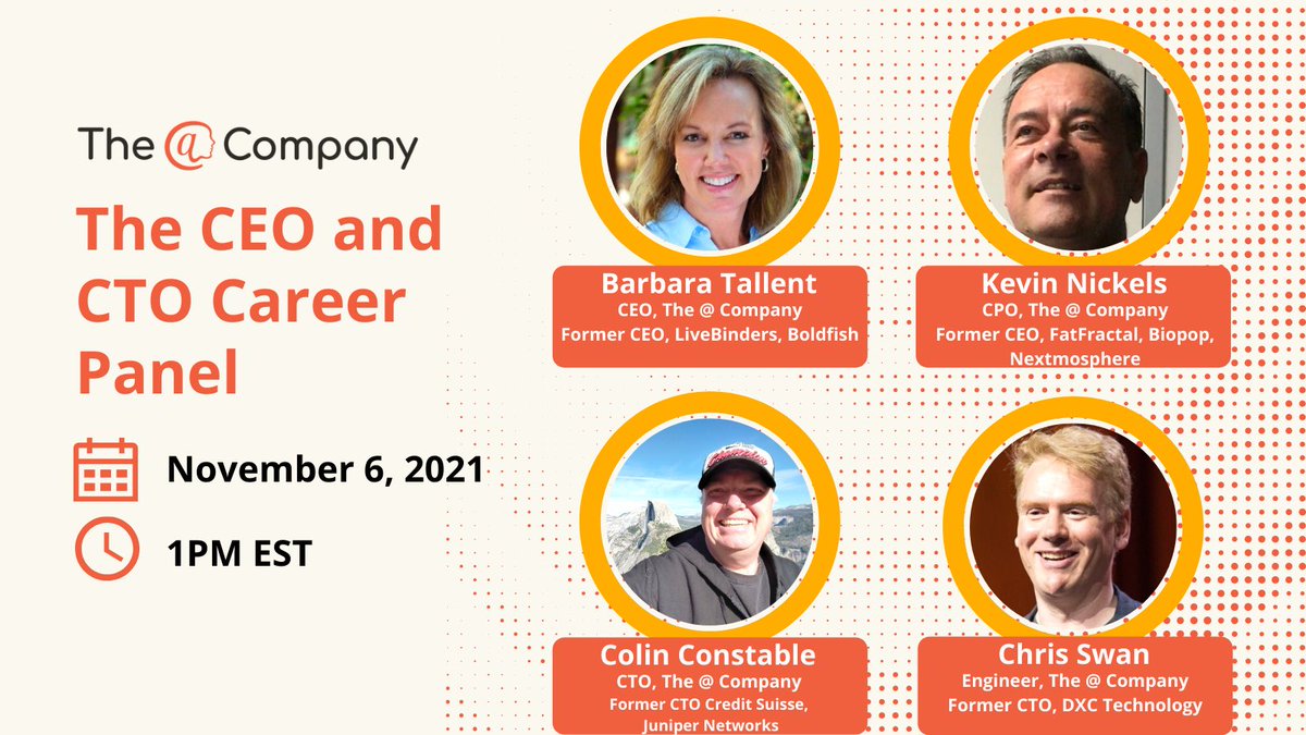 🚀Starting soon 

✨Start up CEO &amp; CTO (Career Panel) <a href="/HackPrinceton/">HackPrinceton</a> 

💡Featuring <a href="/barbaratallent/">Barbara Tallent</a> @nickelskevin <a href="/cconstab/">Colin Constable 💙💛</a> @cpswan 

princeton.zoom.us/j/94539661234?…