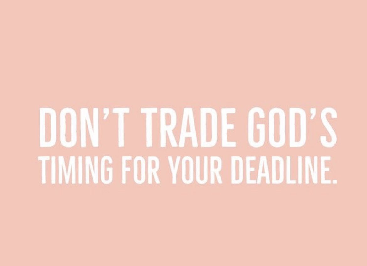 Tre7Ent's tweet image. God’s Timing is what We Want.