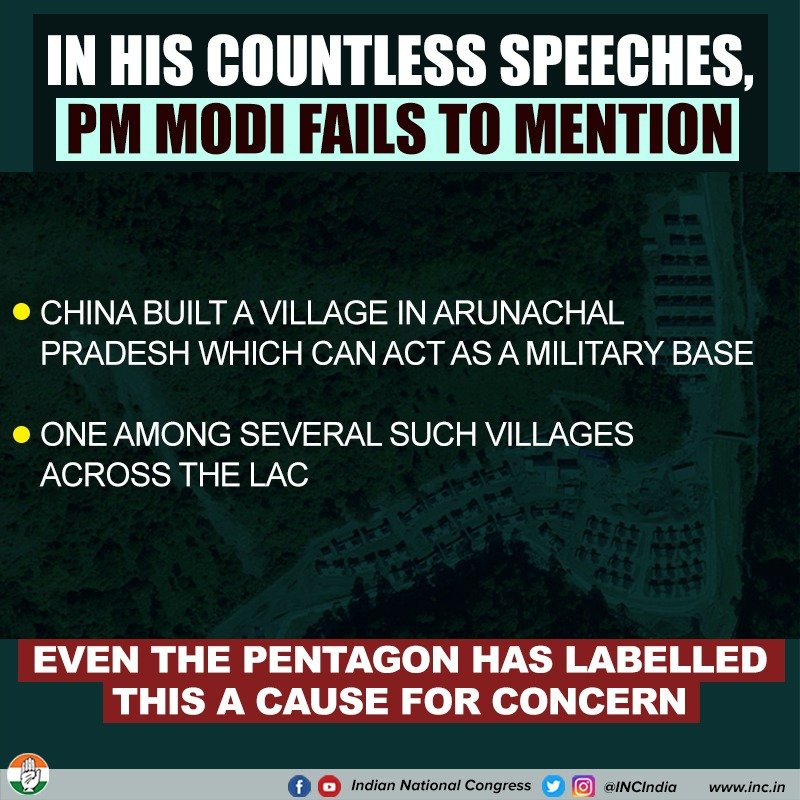 India China Border: இந்திய எல்லையில் சீனா உருவாக்கும் கிராமம் - அமைதி காக்கும் பாஜக அரசு - காங்கிரஸ் தாக்கு!