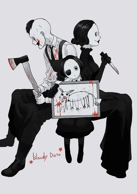 さっきの絵なんかしっくりこないなと思ってよく見たらbloodyの綴り間違ってました。くそう!上げ直し!!! 