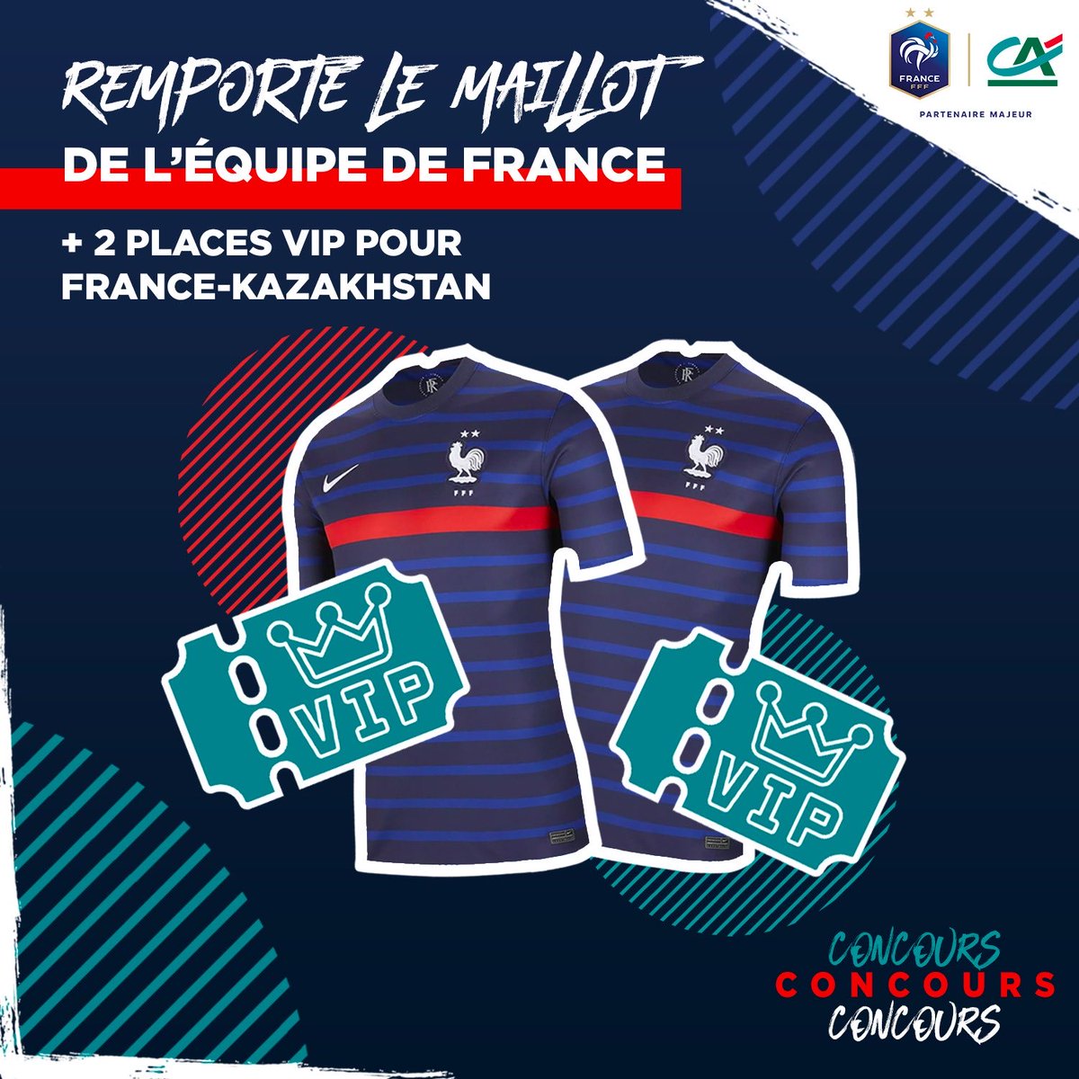 tousuncotefoot's tweet image. 🎁 Tentez de gagner un pack VIP✨ pour FRANCE🇫🇷-🇰🇿KAZAKHSTAN.

🎫🎫 2 places VIP avec cocktail 
👕👕 2 maillots des Bleus
➕ de nombreux goodies

🔁 RT + FOLLOW @tousuncotefoot pour participer

👉 Tirage au sort mercredi