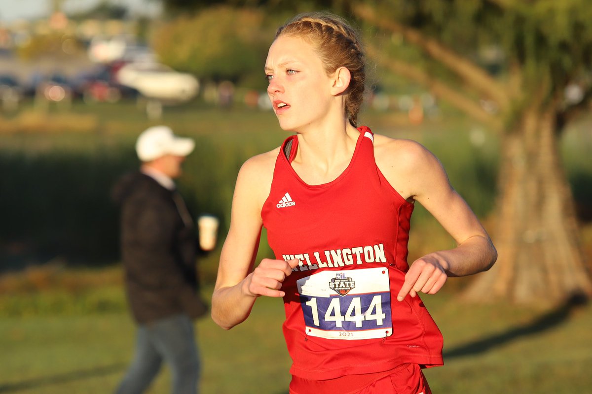 PressPassSports's tweet photo. Wellington Lady Skrockets make school history, @KylaKane6 wins third individual title at #UILState cross country. @AbreeWinfrey places fourth for Canyon, Canyon boys take bronze. Here’s the story. Photos by Travis and Anthony Harsch. https://t.co/pgnZZI7LVV https://t.co/PHJszu3qtJ