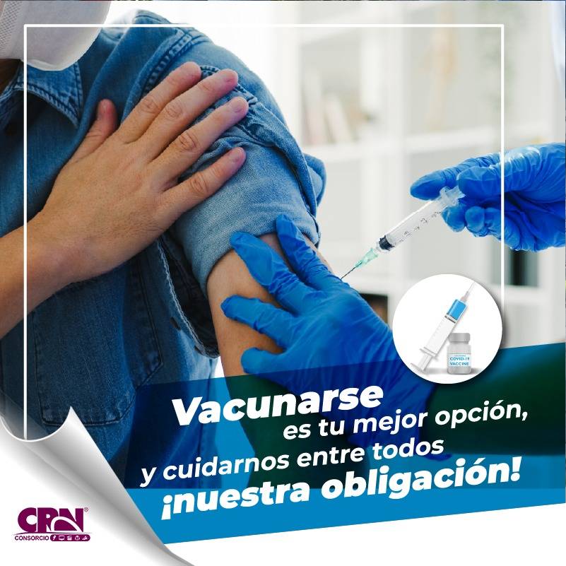Si te vacunas reduces la posibilidad de que el COVID acabe con tu vida. LA VACUNA es tu mejor arma para combatir el CORONAVIRUS.