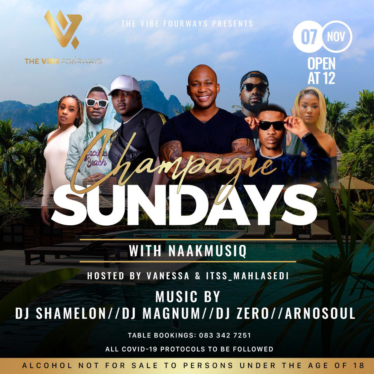 phindile_x's tweet photo. #ChampagneSundays Tomorrow At @Thevibe4ways With @NaakMusiQ 🤌🏾Sounds By @ArnoSoul_SA &amp; Many More 🥂#TheVibe https://t.co/lIJvSklbVZ