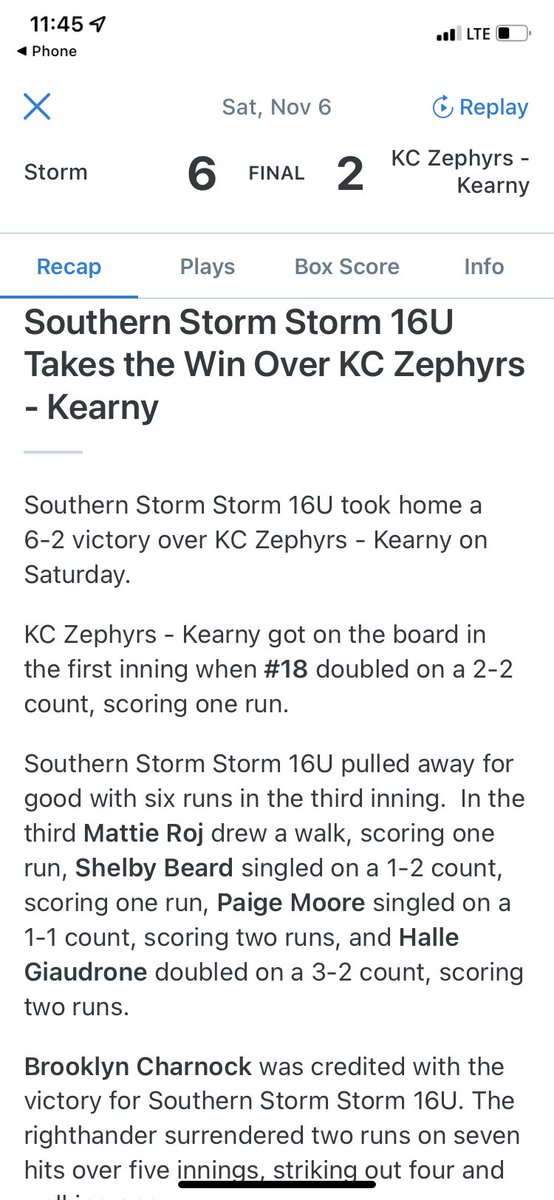 SStorm_softball's tweet photo. Way to go girls! Keep working. Next game @ 1 PM vs Athletics Jendro    ❤️🥎🖤￼ https://t.co/iQ6kPsuped