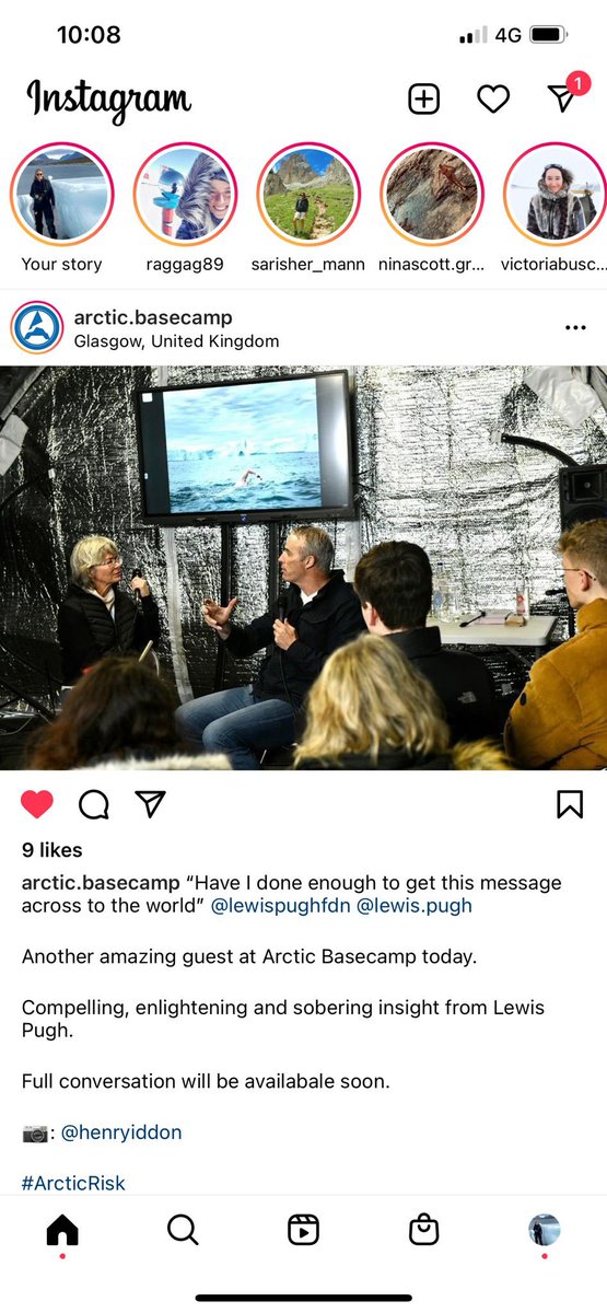 We can’t wait to show our film <a href="/ArcticBasecamp/">Arctic Basecamp</a> 

<a href="/LewisPugh/">Lewis Pugh</a> talking there today