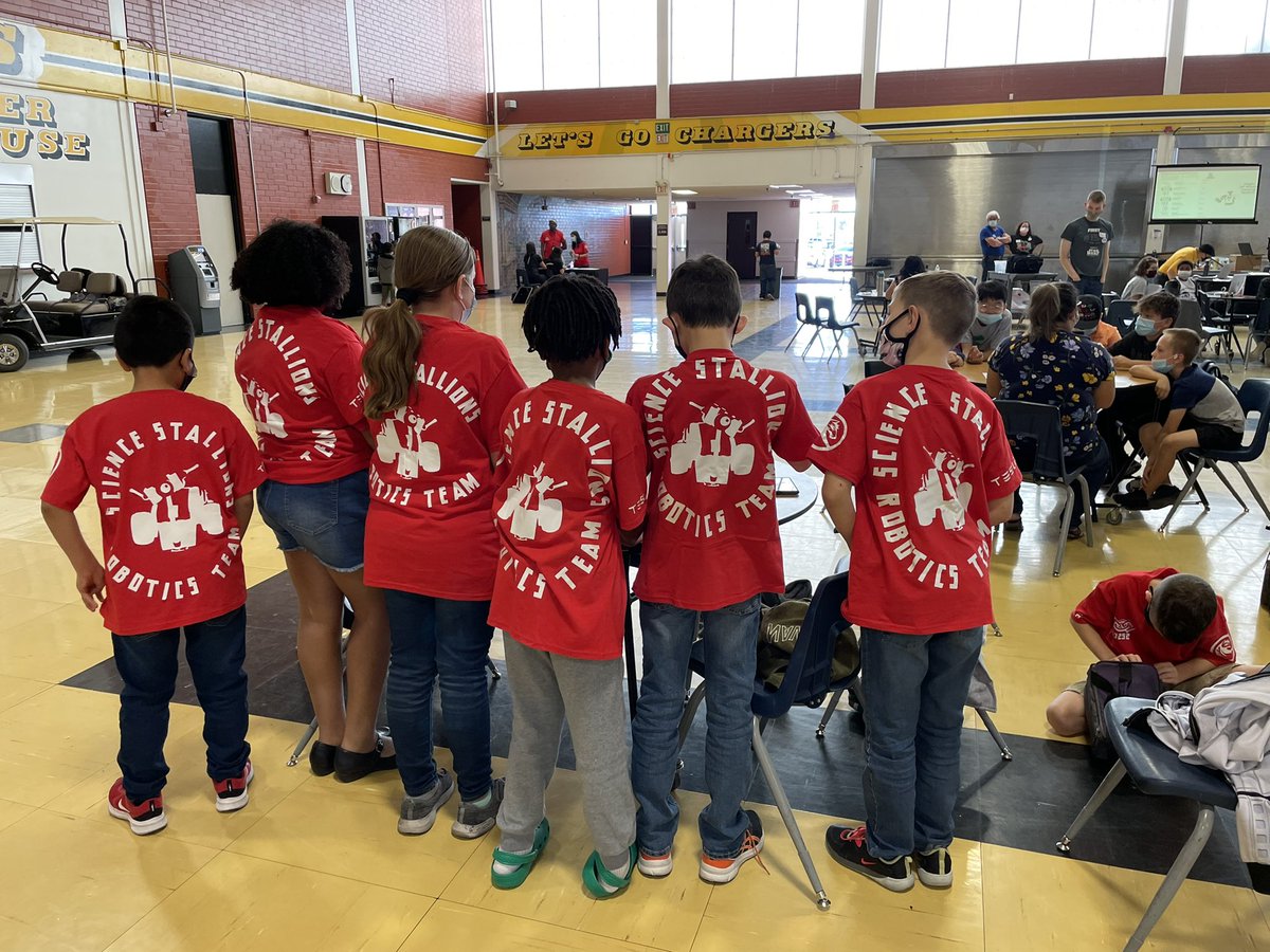 @ClarkChargers is proud to host 17 @ClarkCountySch elementary schools in a @firstlegoleague robotics competition! STEM at its finest! @CCSD_Trustees