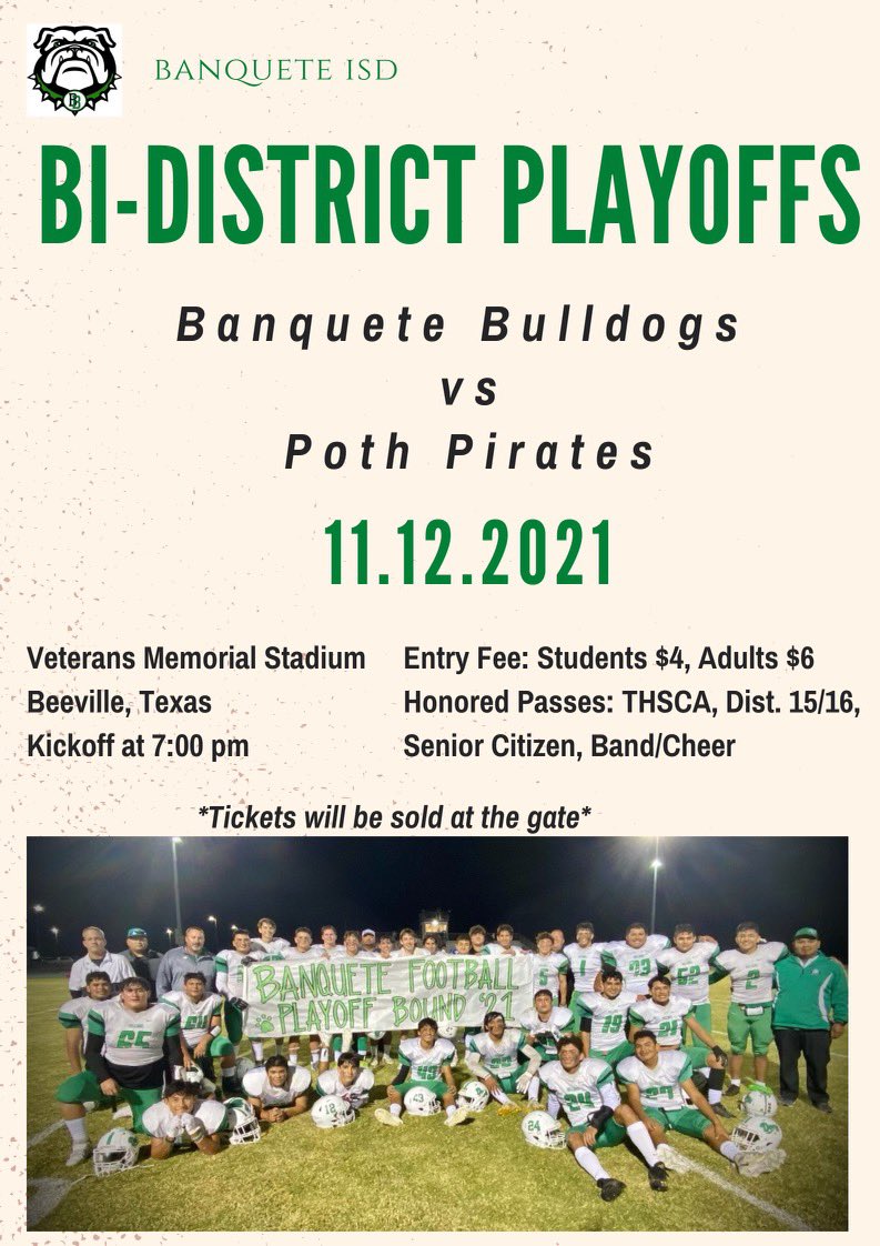 BanqueteHigh's tweet photo. Football playoffs schedule https://t.co/M4nt775gHd