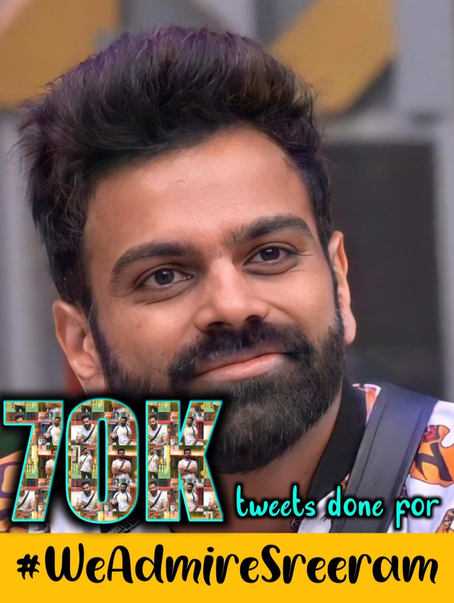 professorpuli's tweet photo. #WeAdmireSreeram

70 K done and dusted🤙 https://t.co/DwhGr7bYwZ