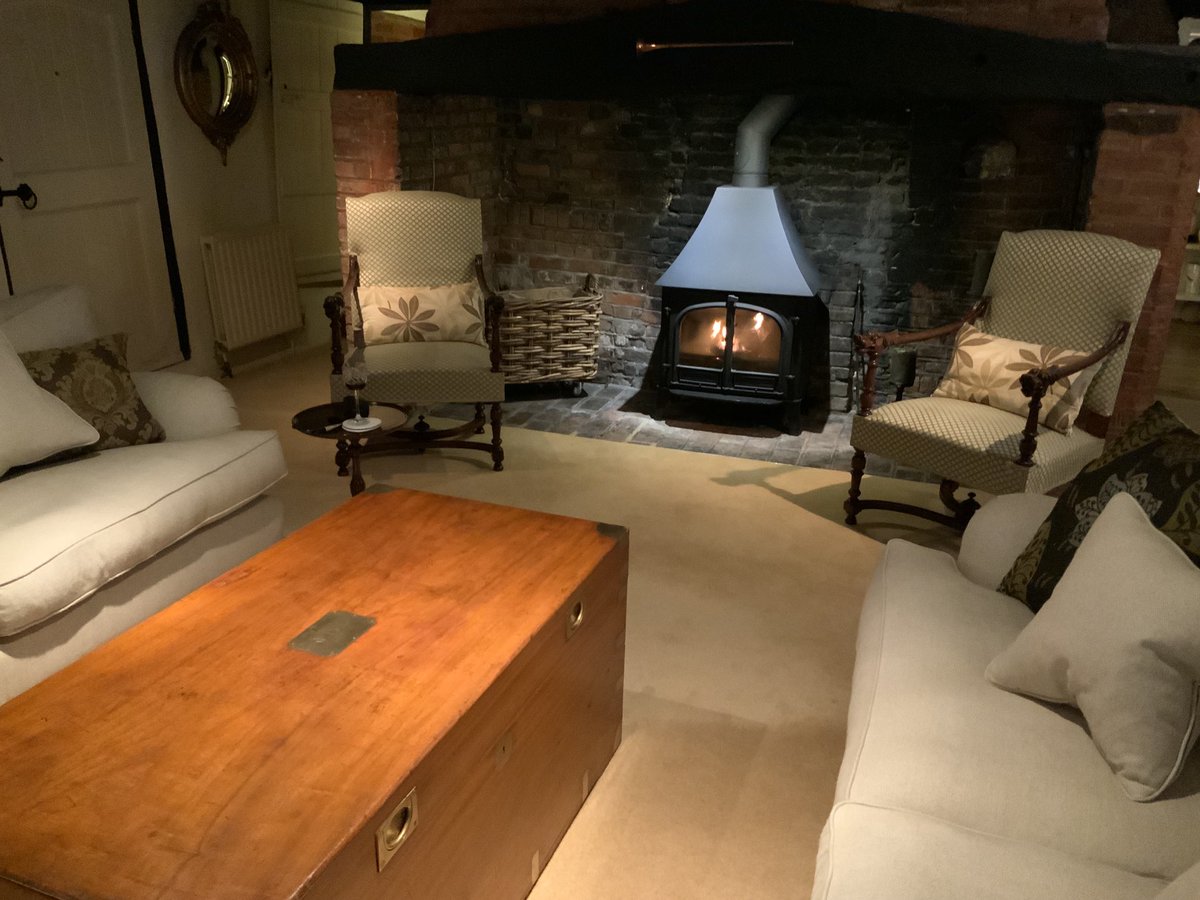 Fire lit for the first time this year. 🔥