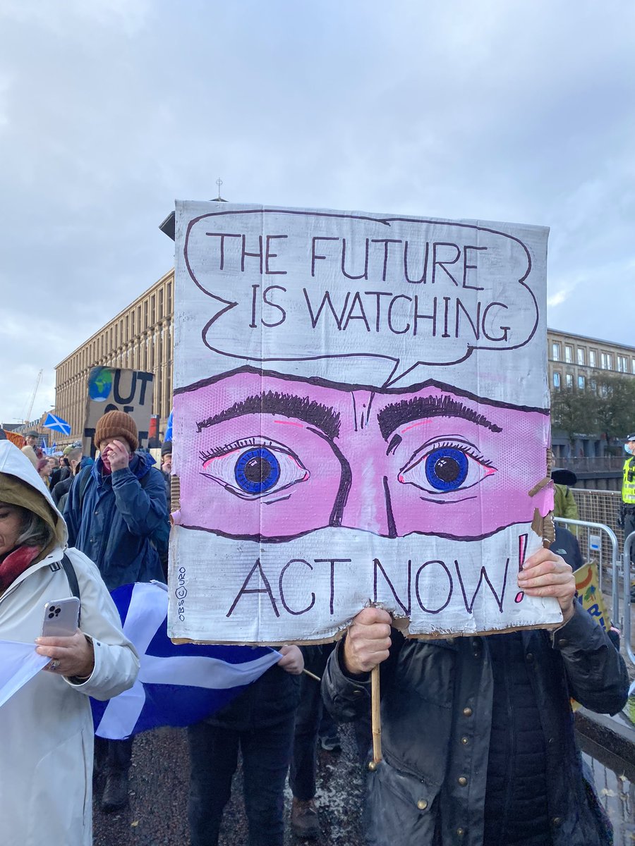AbbyMartin's tweet photo. Tens of thousands marching through Glasgow demanding climate action at #COP26 https://t.co/hzfID3qEVg