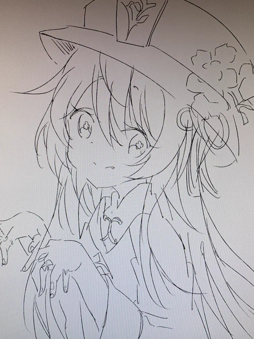 胡桃さん描き描き 