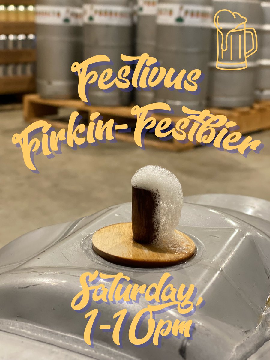It’s almost time for Our Festivus Firkin-Festbier tapping!
Today at 1pm we’ll be tapping our latest firkin creation - Festivus. This year we conditioned a German Amber Lager (Festbier) on cinnamon, orange peel, lemon peel, and vanilla for over a month!
#drinkpondaseta #firkinbeer
