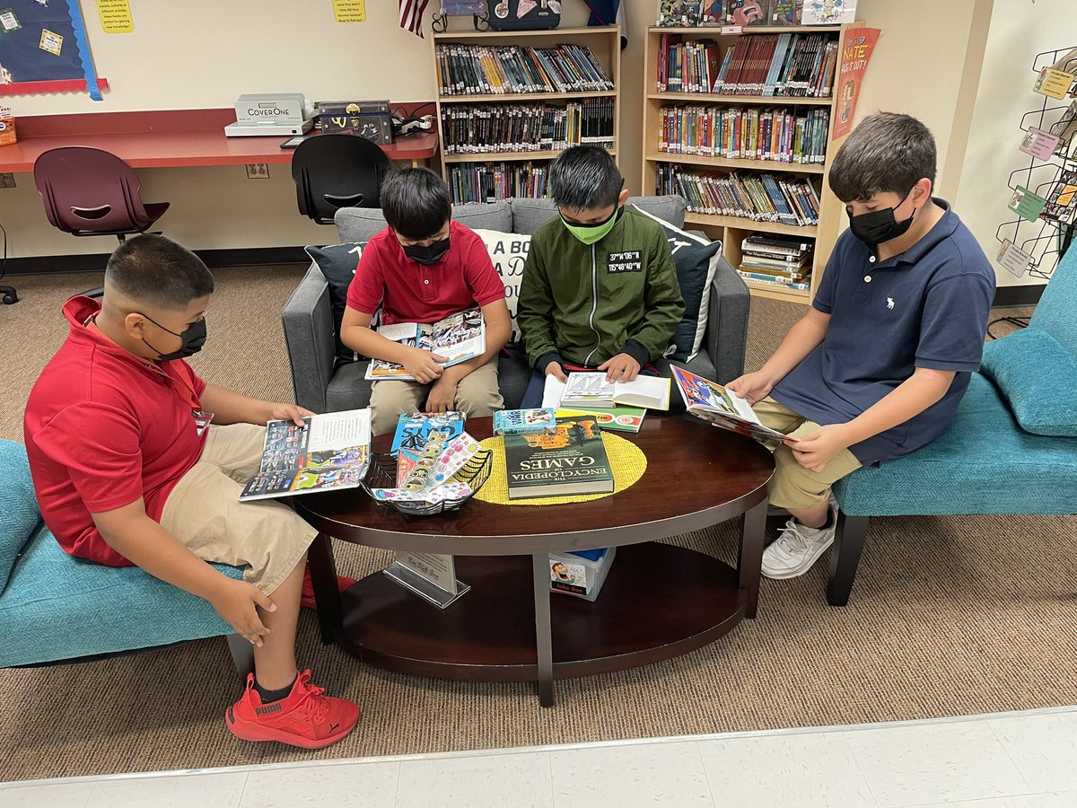 HLEmedia's tweet photo. How do you get a group of boys engaged?  New Graphic Novels!!  @HLELeaderInMe https://t.co/WJzSXp6wFa