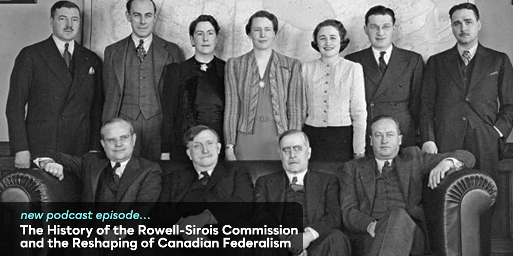 ChamplainSoc's tweet photo. In a new episode of @ChamplainSoc #podcast @MarchildonGreg interviews Barry Ferguson @um_historydept on his new @ubcpress book The Rowell-Sirois Commission and the Remaking of Canadian #Federalism. Listen at: https://t.co/jGT48Yag8L #Canpoli #canadianpolitics #politicalhistory https://t.co/FYdJM3GrBj