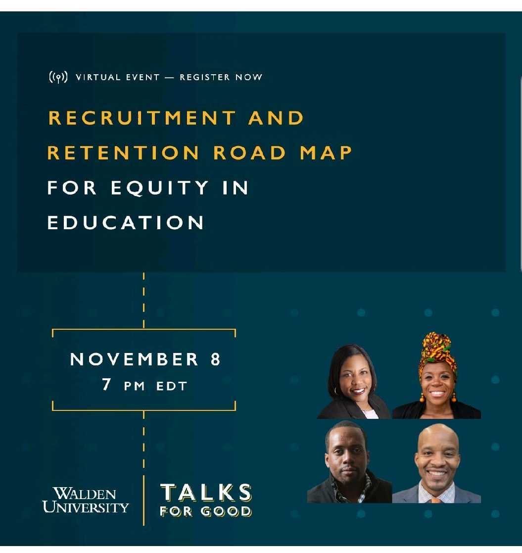 daman_harris's tweet photo. Recruiting teachers of color is only the first step. We need to improve how we empower them through retention efforts like meaningful growth opportunities. Join @WaldenU ‘s #TalksForGood, as we discuss how schools can support educators of color.
https://t.co/LTyqwtF1In https://t.co/EUzC7C5PbR