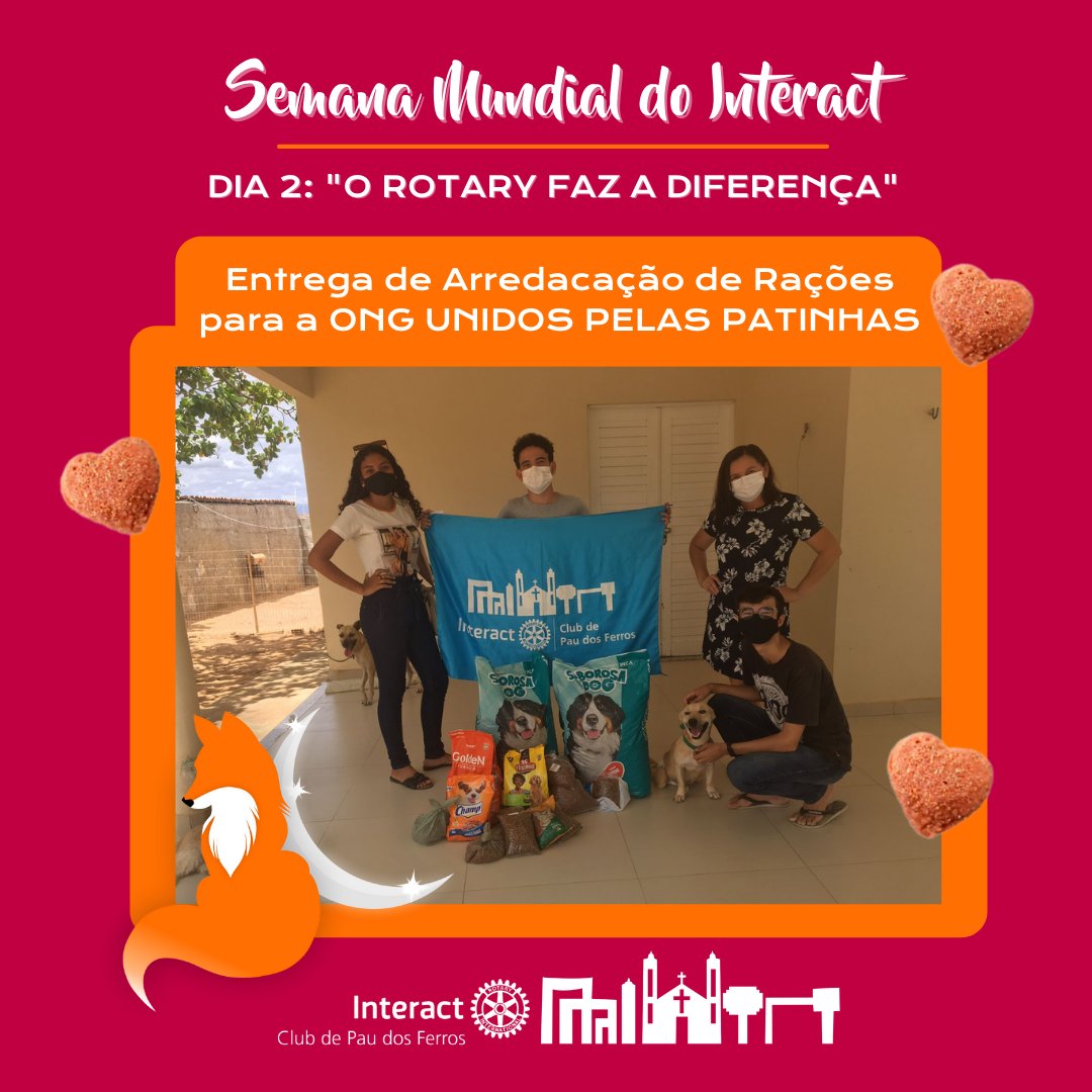 iccpdf's tweet photo. Seguindo a programação da Semana Mundial do Interact, a SMI, em seu 2º dia traz o tema “O Rotary faz a diferença”, onde, por meio dele, trabalhamos e buscamos, verdadeiramente, fazer a diferença nesse dia através da ação de arrecadar e doar rações+ https://t.co/xe6UfAkbJG