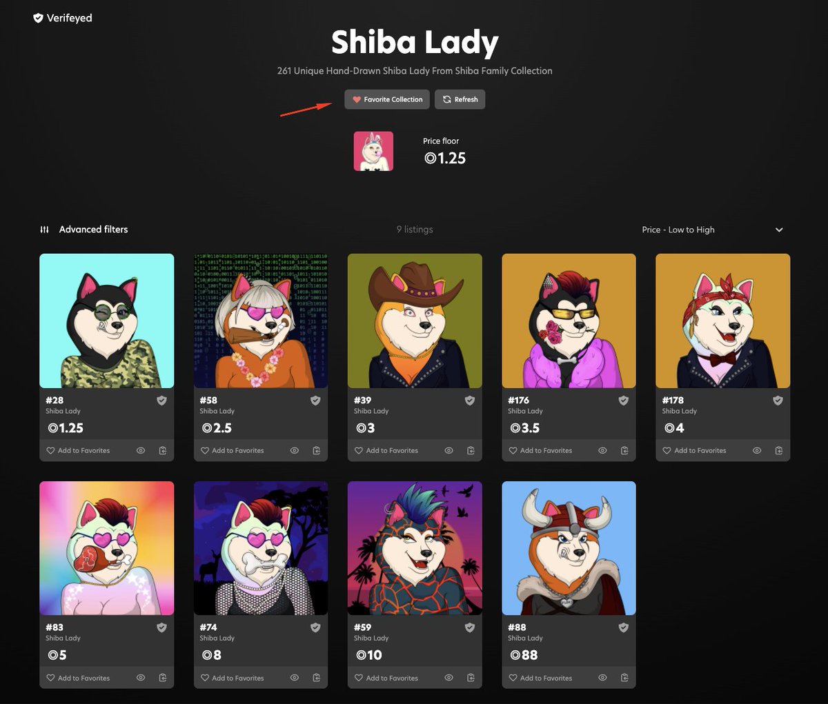 shibafamily_nft's tweet photo. SHIBA LADY: DIGITALEYES - VERIFIED

We're excited to announce Shiba Lady's official listing on @DigitalEyesNFT . Trades are live!

Our official collection: https://t.co/uaH7bv9JHj

IMPORTANT: Don't forget to add the Shiba Lady collection to your "Favorite" list ♥️

#SHIBAFAMILY https://t.co/JVm4yvAF9T