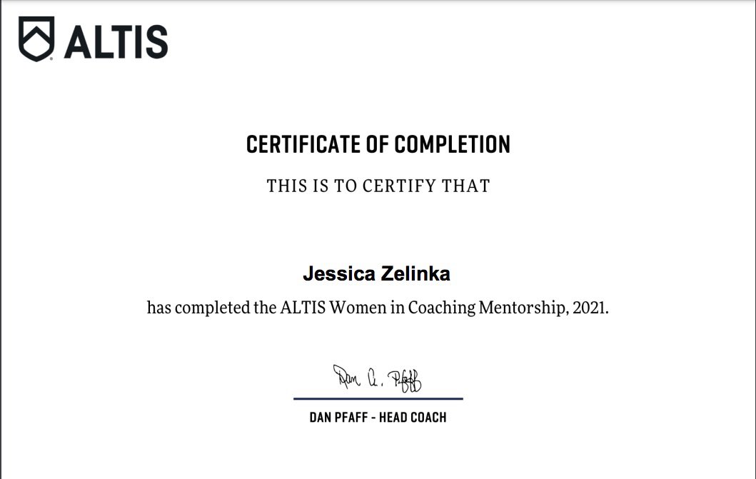 Fortunate to be a part of the <a href="/ALTIS/">ALTIS</a> Women in Coaching Mentorship Program for the past 9months. Dan Pfaff (<a href="/PfaffSC/">dpfaff</a>) had an unbelievable amount of content and brought in some amazing guest presenters. Thankful for the Women Coaching network and support from this program <a href="/FemaleCN/">Female Coaching Nwk</a>