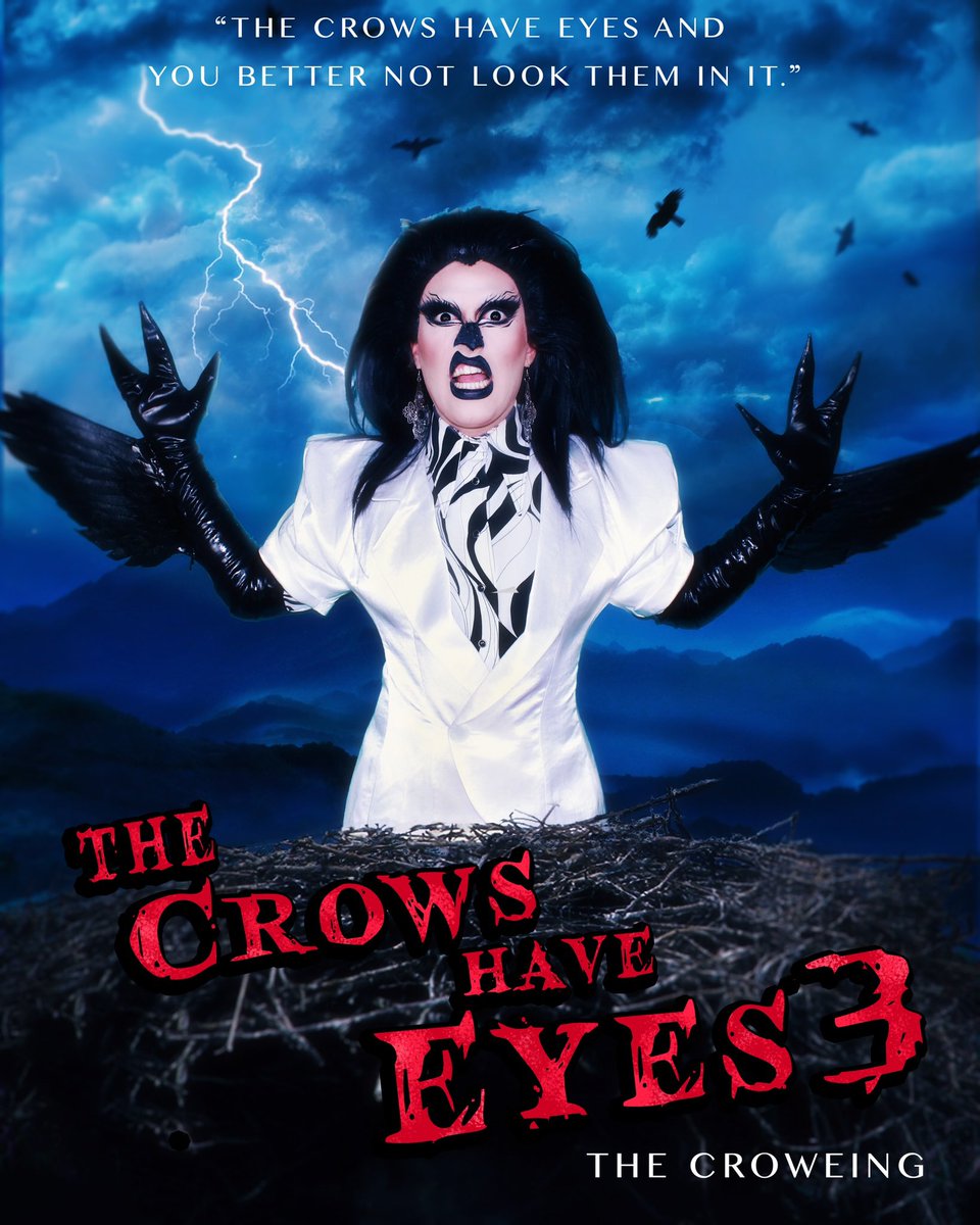 queenpythia's tweet photo. The crows don't just have eyes... we also have WINGS! Thanks MADE for the sponsor!🖤
.
#canadasdragrace #thisismade #seekmore #schittscreek #catherineohara @canadasdragrace @schittscreek @danjlevy @made_nous https://t.co/rWHItEqMP2