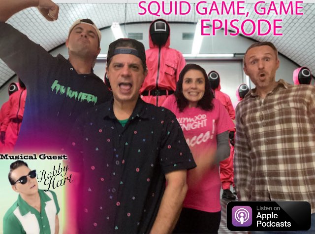 hwlatenight's tweet image. The Squid Game, Game Episode is available now, on all your favorite podcast platforms. #enjoy @ROCCOLateNight @thejurassicjen #musicalguest #joinourpanel #offtherailshost #talkinsexliveChet