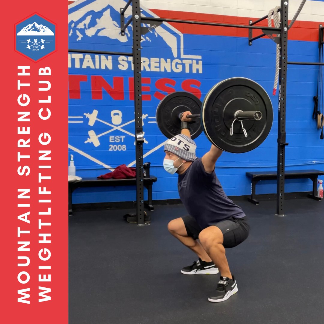 Mountain Strength Weightlifting Club: we had fun getting tired with snatches today. Coach Warren helped us dial in our set-up positions. We did a little video analysis. Mobility exercises for homework. See you next week Saturday!