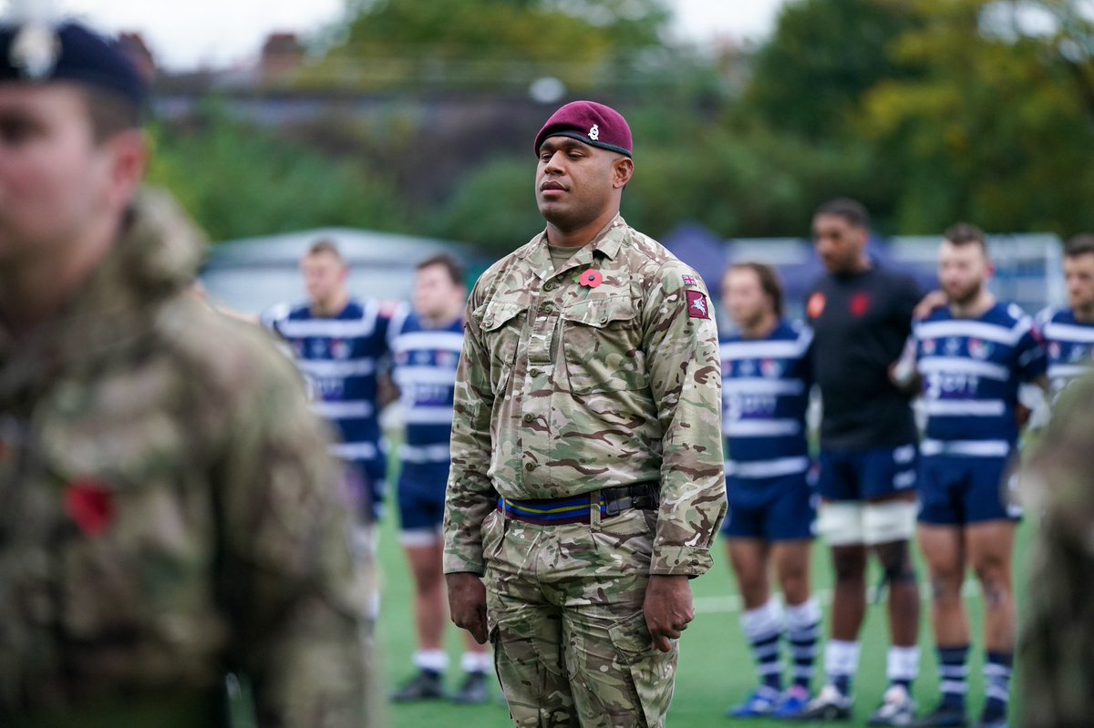 CoventryRugby's tweet image. Beautiful service today #WeWillRememberThem 

Thank you to Gnr Senitiki Nayalo who laid the wreath with Jon Sharp &amp;amp; and to all cadets who conducted the service. 

10% of tickets sold today donated to Royal British Legion.