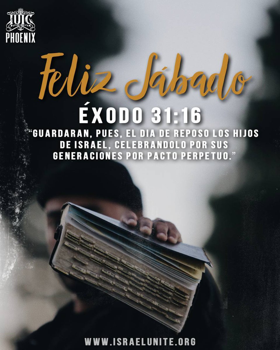 iuic_phoenix's tweet photo. ¡#Feliz Sábado Israel!
#sábado #díasagrado
#sábadodereposo
#congregate
#nocomprar #nococinar #novender
#notrabajar
#12tribus #israelitas #IUIC #findesemana https://t.co/2SfCAXu2bc