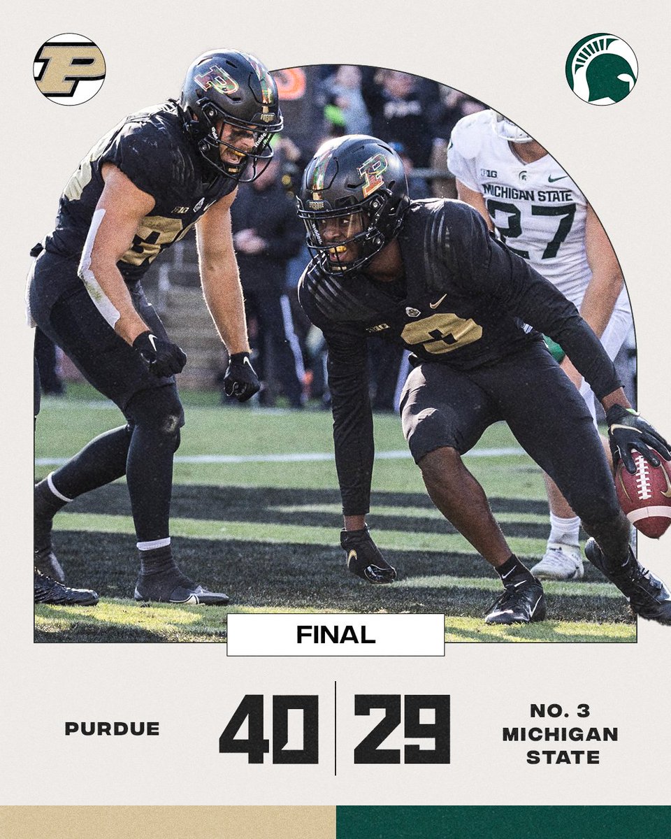 Purdue gets a HUGE conference win over No. 3 Michigan State 🔥