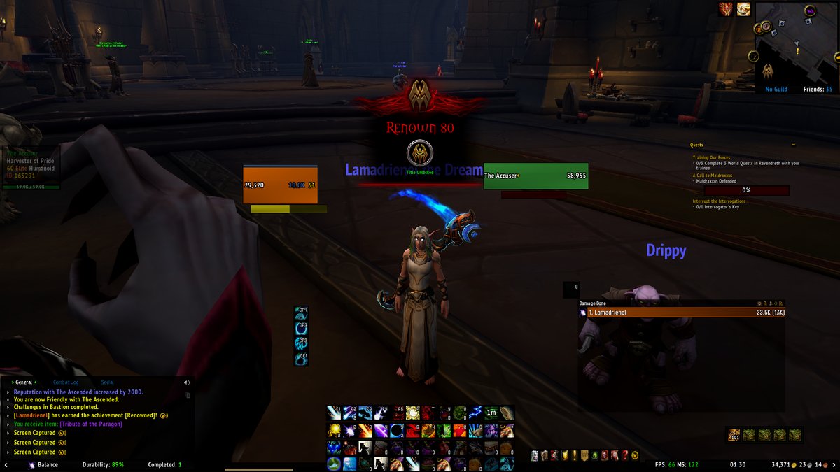 Caleina_Lore's tweet image. Ding! My first Renown 80 on the Alliance side thanks to patch 9.1.5. I have leveled my druid with Threads of Fate and she ended up having 70 Renown when she hit level  60, the last 10 Renown were easy peasy.b

#Warcraft #Shadowlands #chainsofdomination