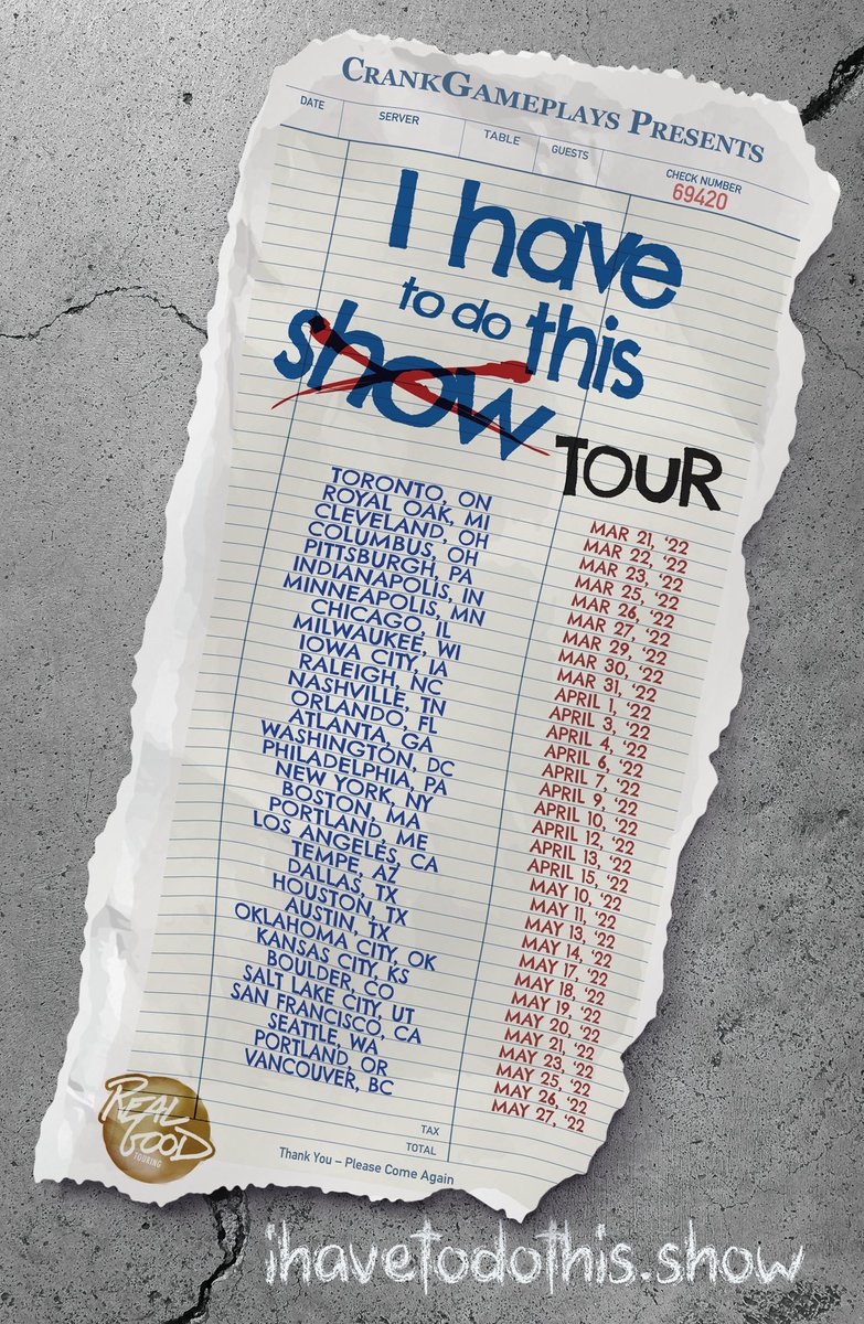 16 days until the first show. and you know what? You're not taking this seriously enough I wanna see you at these shows. so im gonna give away two tickets to one of you. Any location. be following me, RT, and tell me why you should be there Good luck <3 ihavetodothis.show