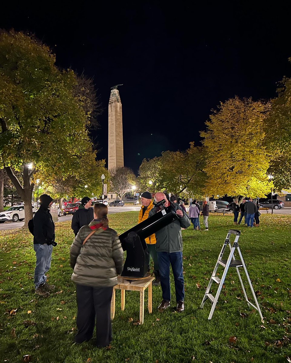 thelinkadk's tweet photo. Thank you to everyone who came out for #FirstFridayPlattsburgh last night! ⭐️✂️🌙 We had so much fun looking at Jupiter &amp; 2 of its moons w/ EphemerADK in Trinity Park &amp; making space themed collages here at The Link: https://t.co/FT3zZ2pXSw #communityovercompetition #plattsburghny https://t.co/cMYNCoaeBK