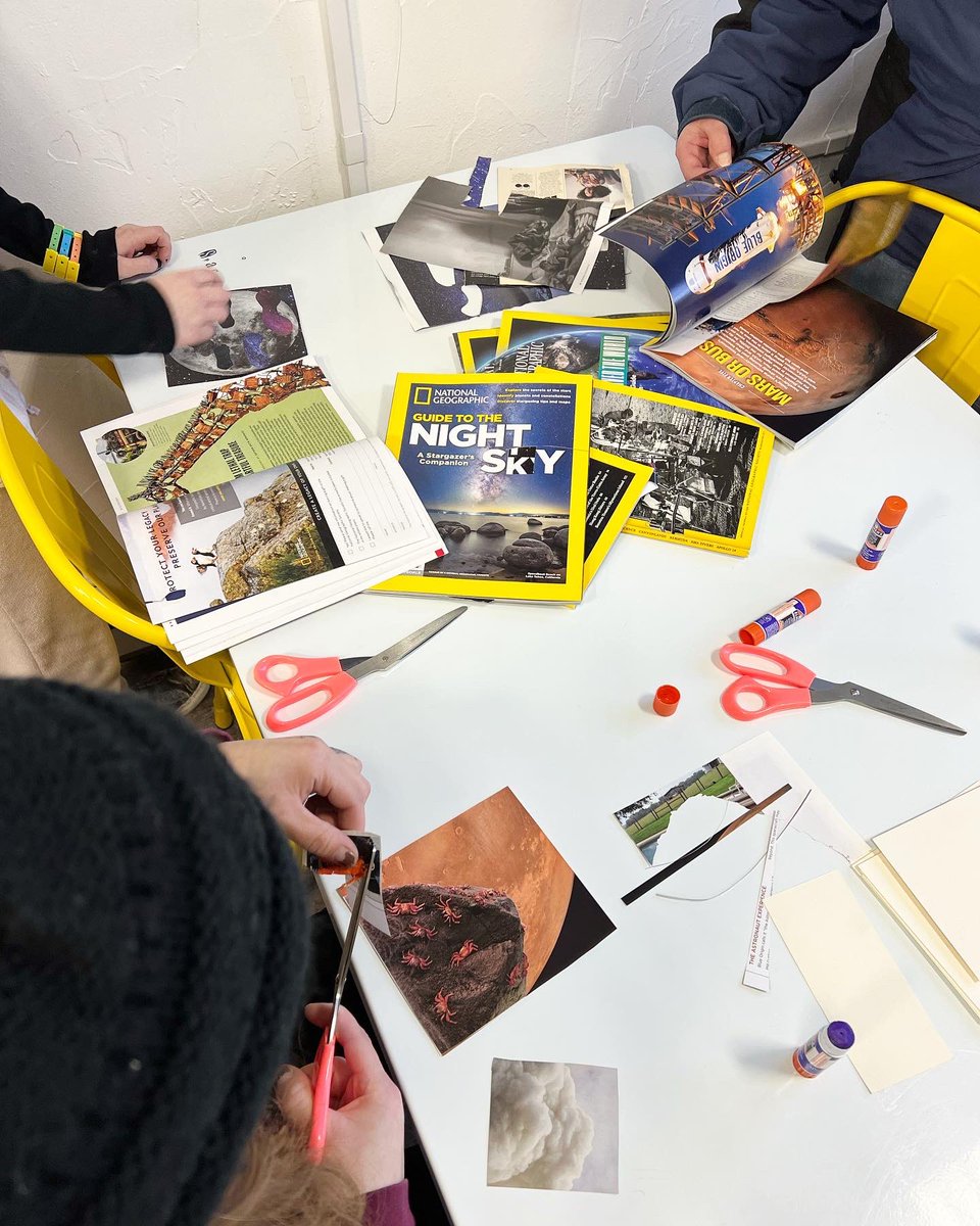 Thank you to everyone who came out for #FirstFridayPlattsburgh last night! ⭐️✂️🌙 We had so much fun looking at Jupiter & 2 of its moons w/ EphemerADK in Trinity Park & making space themed collages here at The Link: instagram.com/p/CV8ytUbhAKC/… #communityovercompetition #plattsburghny