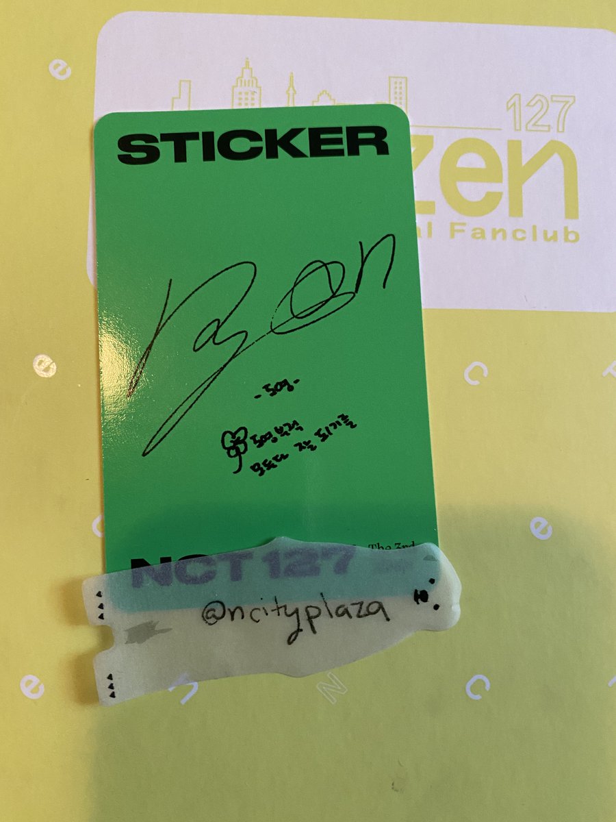 ncityplaza's tweet photo. 🌱wts nct 127 sticker photo card🌱
have - doyoung
want- $8usd stamped included
location - 🇨🇦
ww - usa/can only https://t.co/5CbV1BObGk