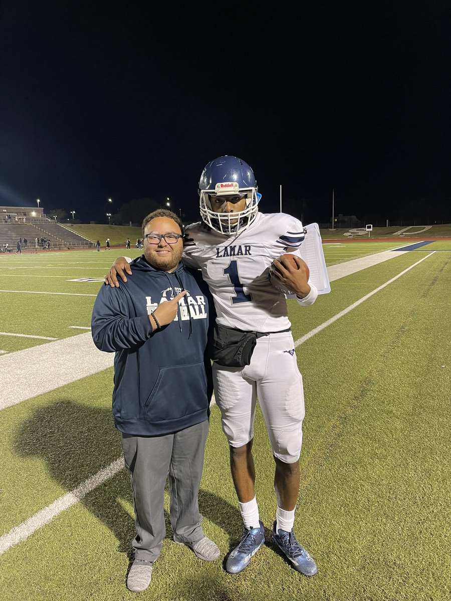 CoachAdamsLCHS's tweet photo. I was so fortunate to have a small part in this young man’s life- both in the classroom and on the field! I am so proud of you @certifieddyll And like I told him after the game- “you better keep visiting me in my classroom!”
“I got you coach!” 😭🙏🏽
#WhyIDoWhatIDo #BestPartOfMyJob https://t.co/i7TqO4GSV4