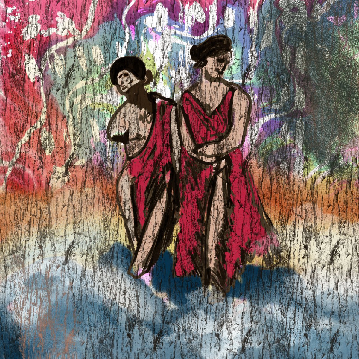 LaBenjii's tweet photo. Concept Art - Two lovers ππΏ
Woody with lots of grit with a fun palette. #abstractart #Expression #art
Day 97 of #100daysofprocreate @Procreate https://t.co/mhILbXQMOt
