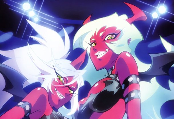 "Whatever we say ?
         A slut like you should be weary of what a demon might do to you ~ ."