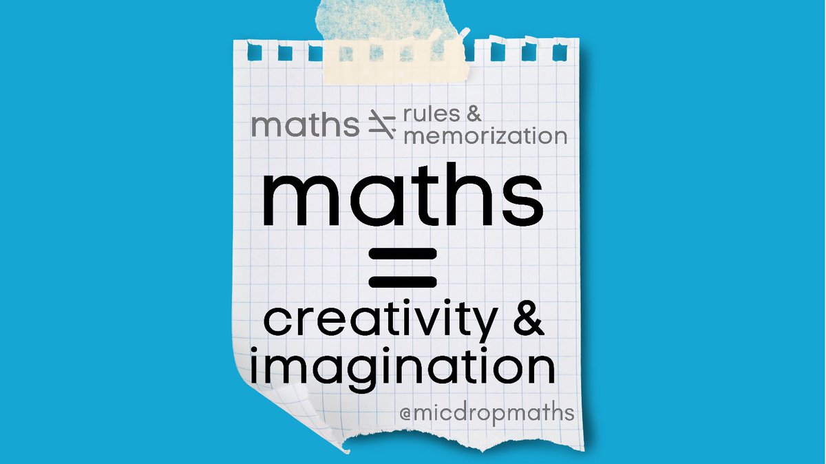 MicDropMaths's tweet photo. #MicDropMaths mission is to get people to love maths. Many think we are joking or it’s impossible, but we are absolutely serious. Look pass its unfortunate reputation and see what it is really all about. Maths is beautiful and about creativity, imagination, and making sense. 🎤 https://t.co/493tq10Few