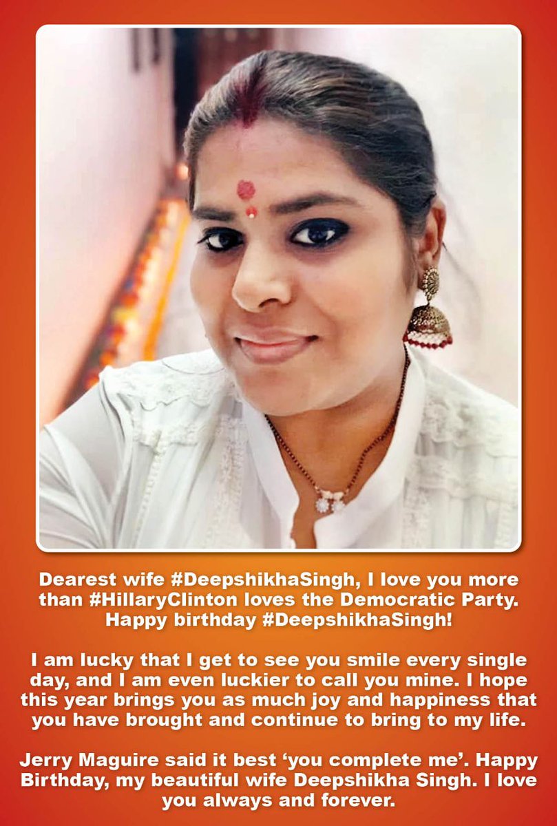 SanjDeep7's tweet photo. Happy Birthday Lady of My Heart @deepsh7 😍🥰😍🥰😍🥰😍🥰😍🥰🥳🥳😍🥰. https://t.co/0EwuiWqK8C