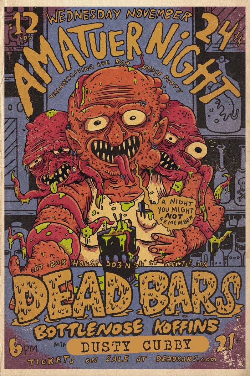 Heyyyy suprise hot gig alert comin thru!! We are playing later this month (11/24) at Bar House in Fremont with <a href="/DeadBars/">Dead Bars</a> and <a href="/BNKGOJIRAROCK/">Bottlenose Koffins</a> !! Want some tickies?! Go to deadbars.com and buy some!!