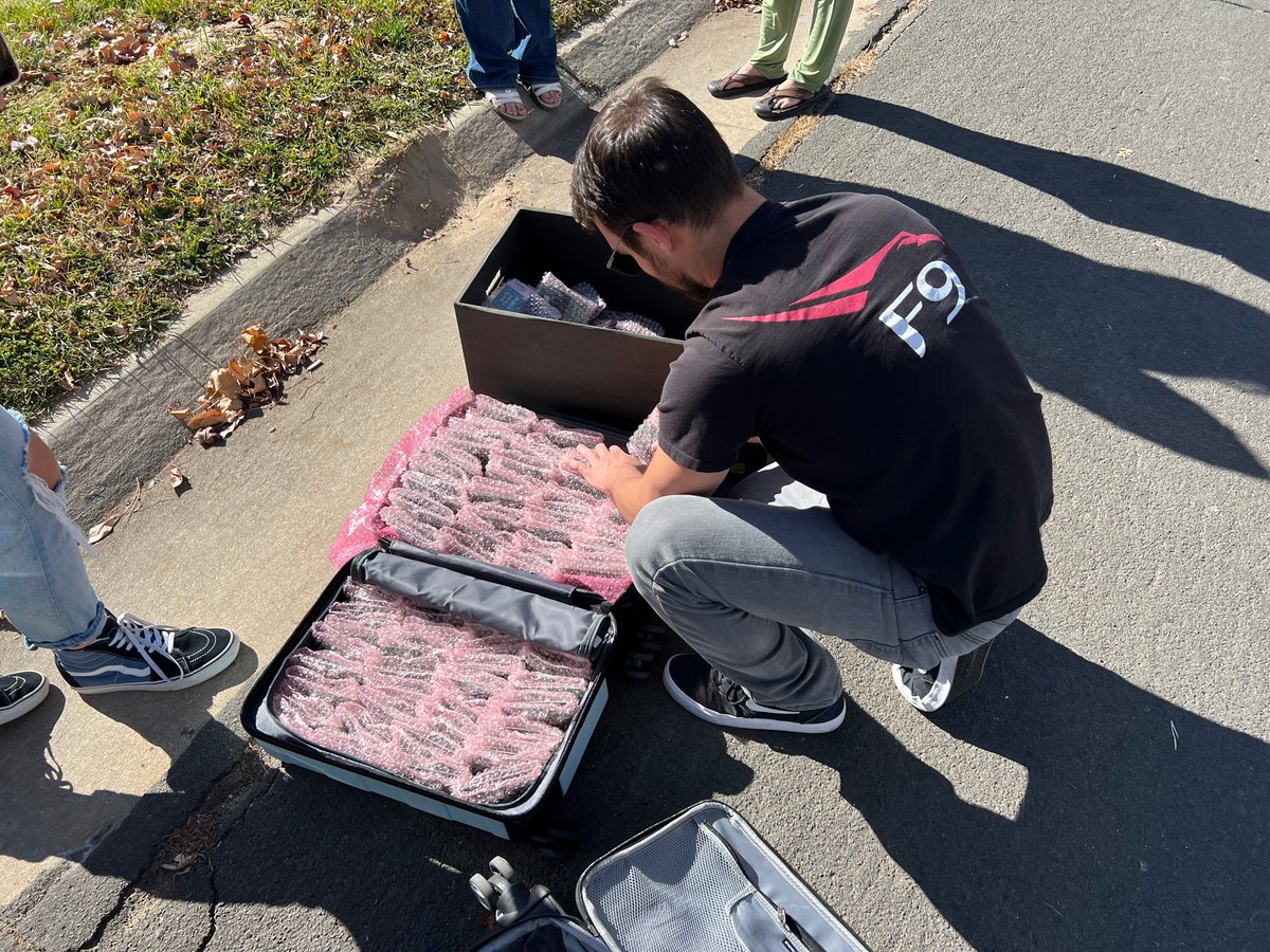 harlanhaskins's tweet photo. somehow i have become involved with a @MrBeast video, time to deliver 370 PCBs to North Carolina https://t.co/dID8neY0uI