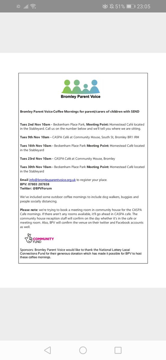 Bromley Parent Voice tweet media