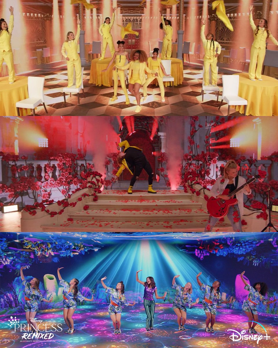 DisneyPlusBR's tweet photo. As melhores músicas para cantar e dançar. 🎤🎵

#CelebrandoDisneyPrincesa com novas versões das suas canções favoritas. Assista agora #DisneyPrincessRemixed. Só no #DisneyPlus. https://t.co/WBUE6ME6h0