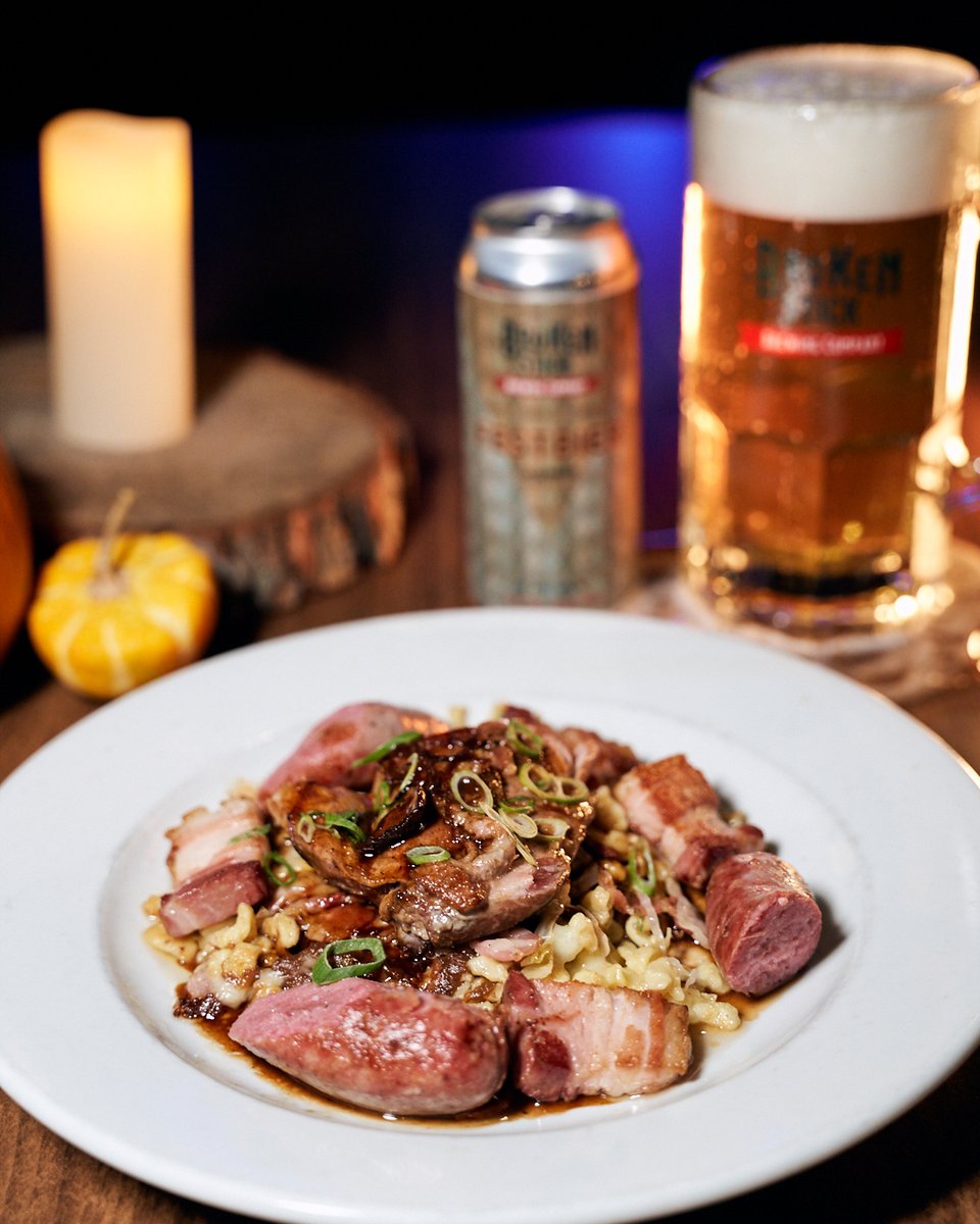 One of our Chef's creations for this year's Oktoberfest - Inspired by traditional German dishes.

Come by the restaurant to pair our beers beautifully with our restaurant's tasty food!

<a href="/HammondGolfCC/">Hammond Golf & CC</a> 
#localbrewery #brokenstickbrewingcompany #breweryfood #oktoberfest #restaurant