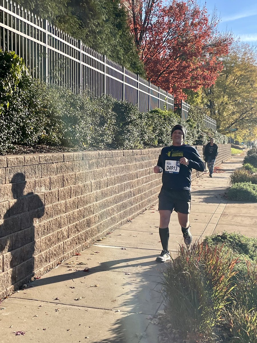 barryrager's tweet photo. I ran and finished my first marathon today! That’s 26.2 freakin’ miles, ya’ll! Thanks to everyone who encouraged me throughout the route. A special thanks to Amy and the kids for enduring the countless hours of training. https://t.co/zDaYCUy7Sa