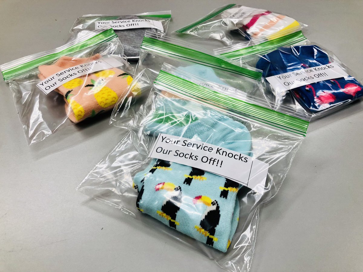 GoForAlice's tweet image. Fun socks for weekend recognition for the #T0809 team! 🎯 ❤️ @emily_lindaaaa @ShopTheBullseye “Your service knocks our socks off!”